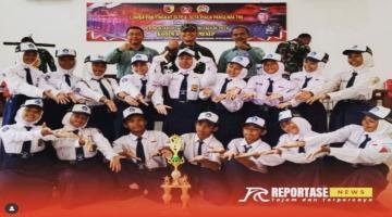 Juara 1 Lomba Peraturan Baris-Berbaris (PBB) tingkat SLTP, memperebutkan Piala Panglima TNI.